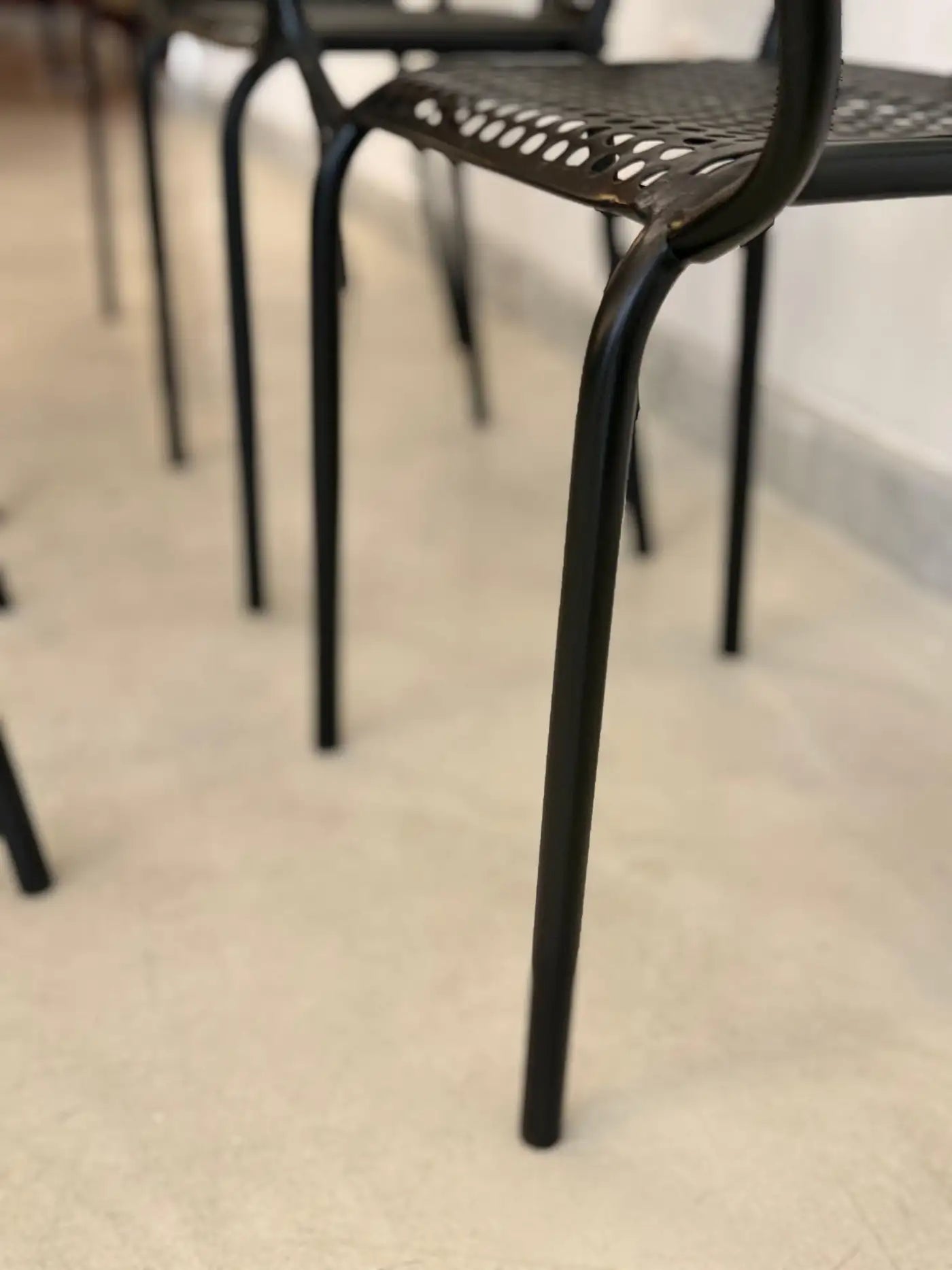 René Malaval Vintage Set of 6 Garden Chairs, circa 1955