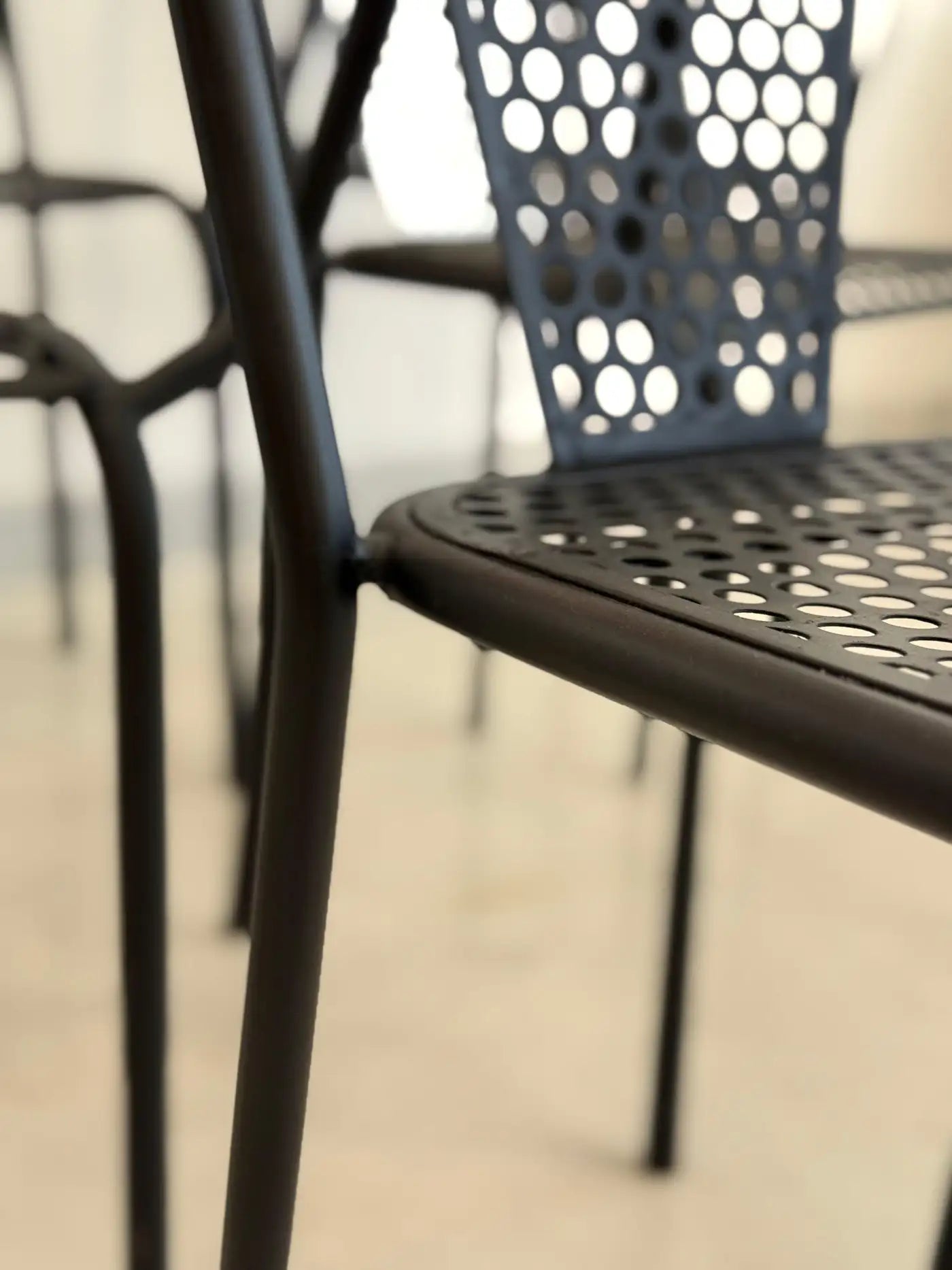 René Malaval Vintage Set of 6 Garden Chairs, circa 1955