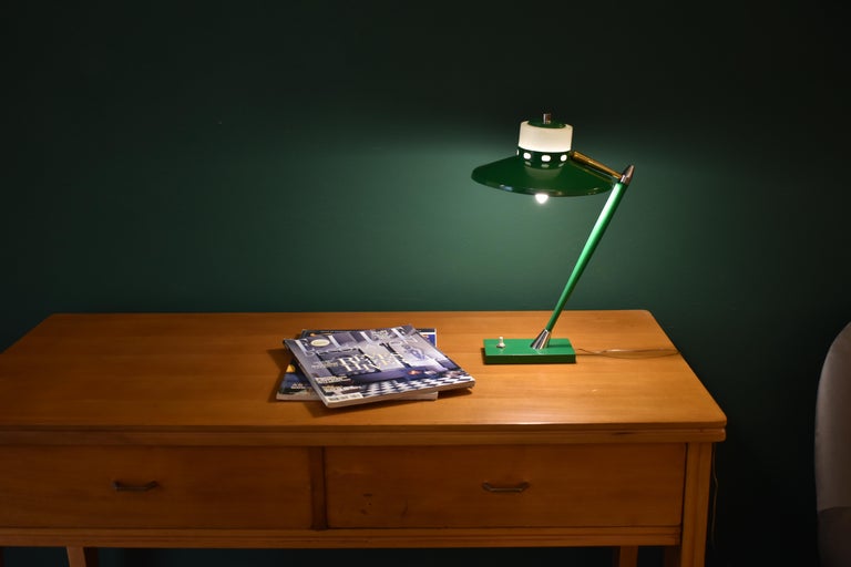 Stilux Italian Metal Table Lamp, 1950s
