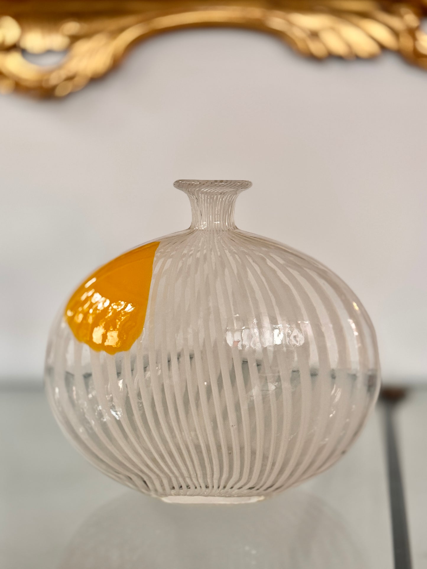 1950s–60s Murano Filigrana “Pillow” Vase, attributed to Dino Martens