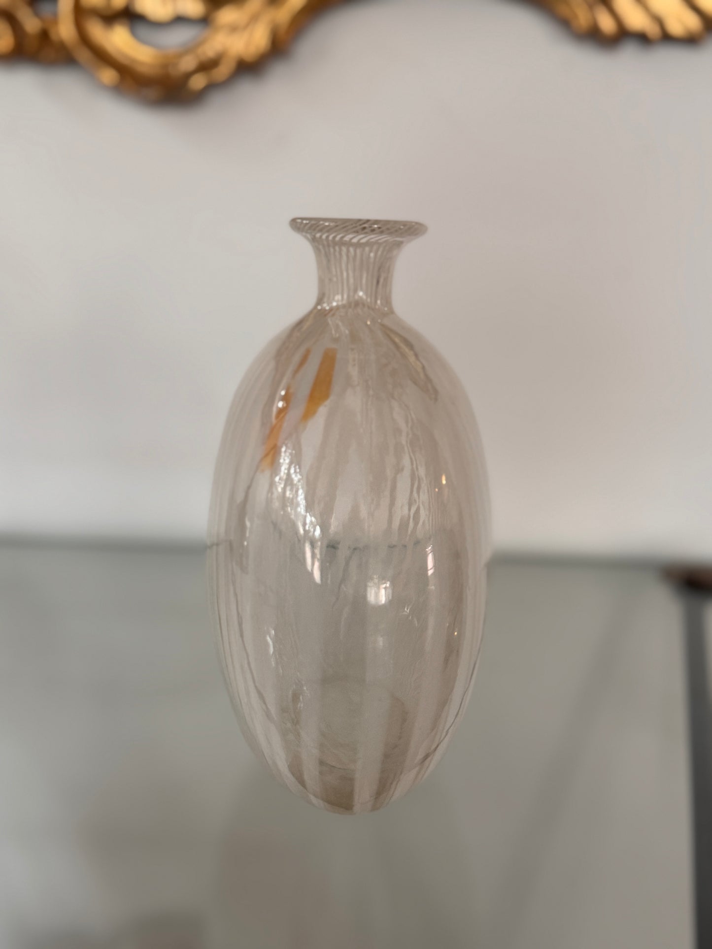 1950s–60s Murano Filigrana “Pillow” Vase, attributed to Dino Martens