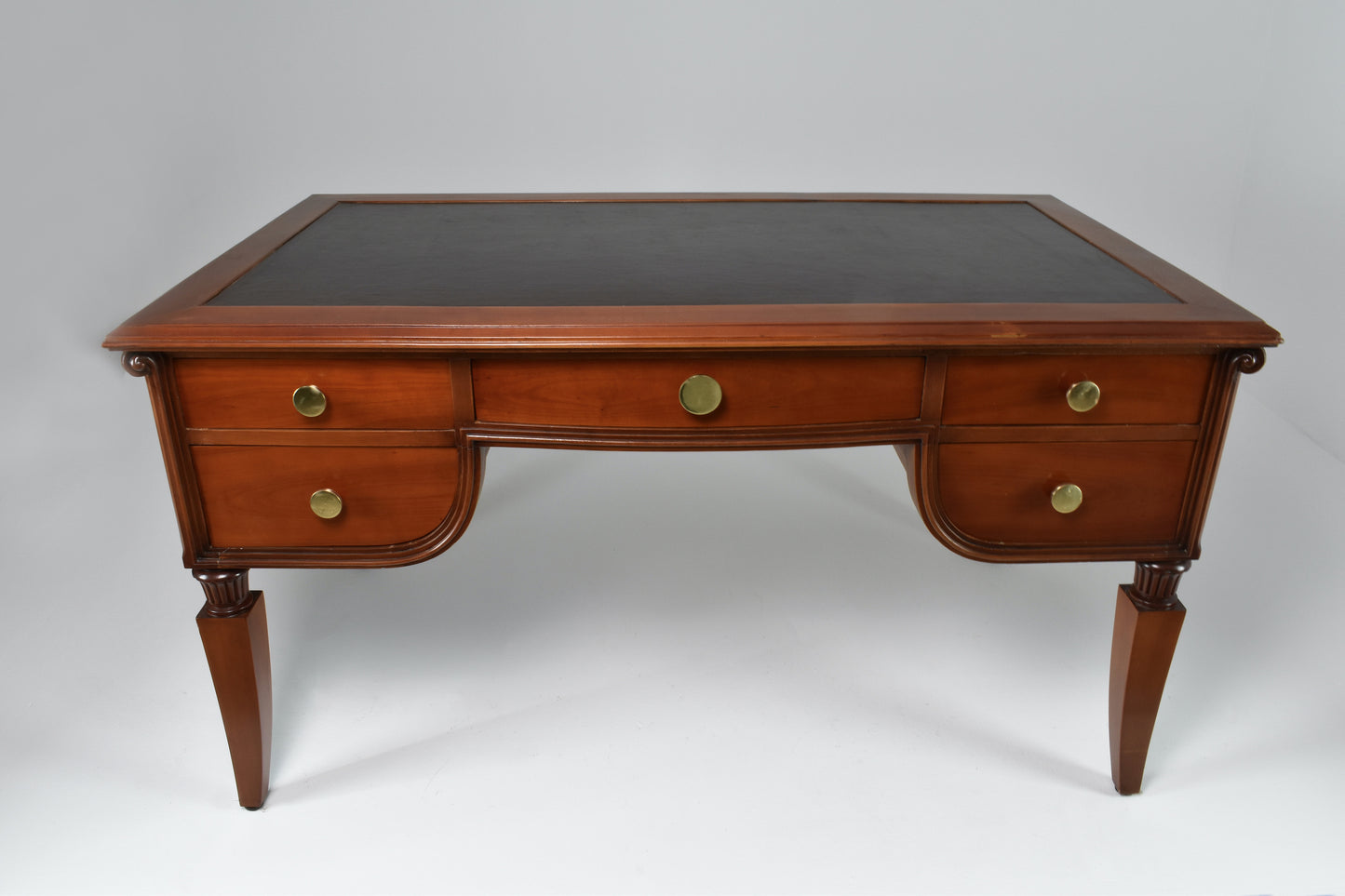 1940's Art Deco French Oak and Leather Desk - Spirit Gallery