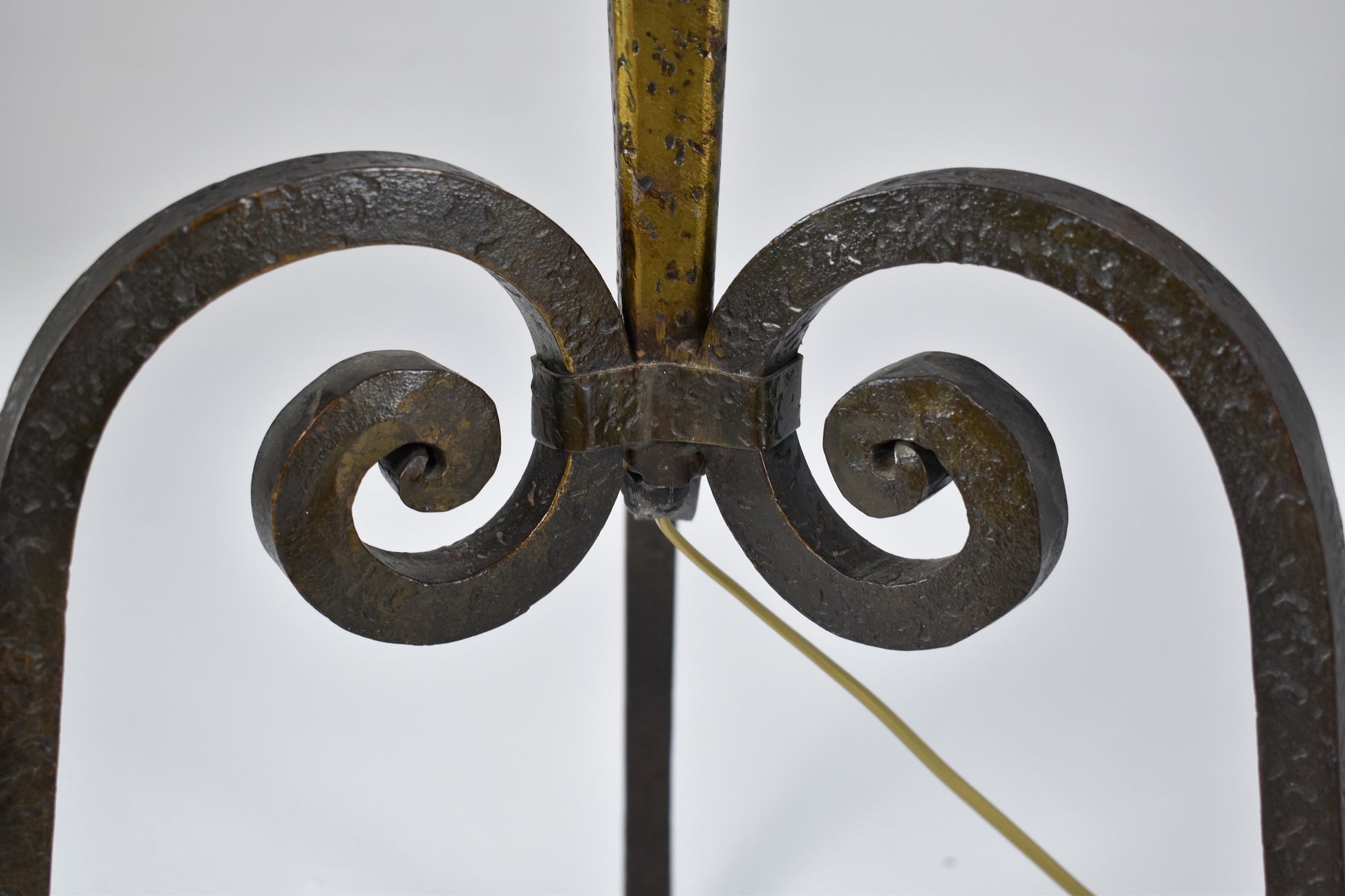 1940's French Wrought Iron Floor Lamp - Spirit Gallery