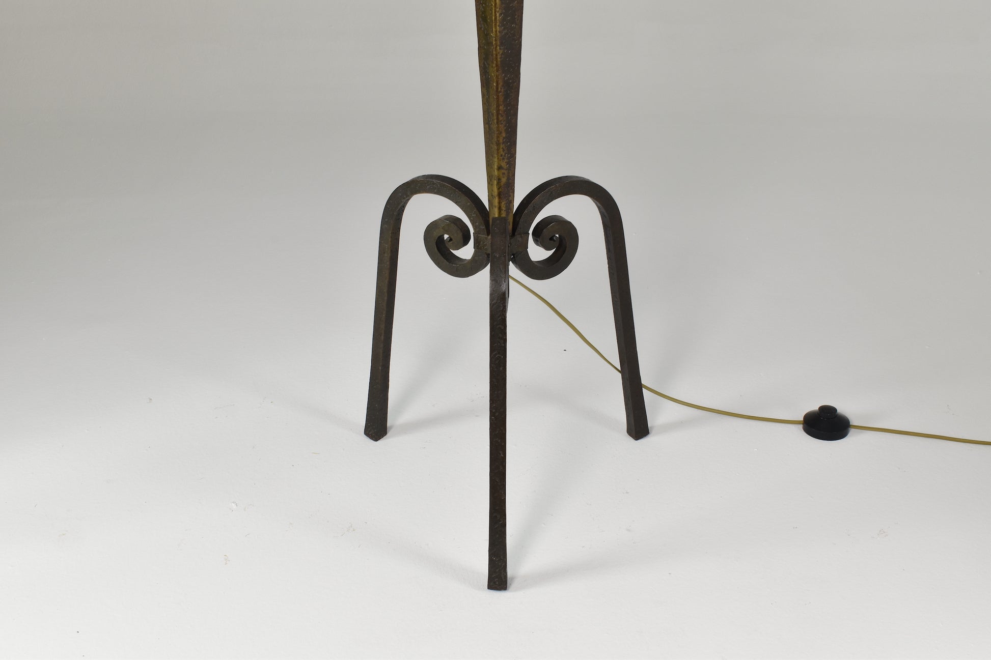 1940's French Wrought Iron Floor Lamp - Spirit Gallery