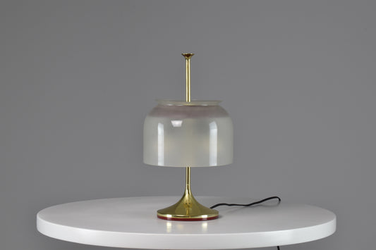 1950's Italian Brass Glass Table Lamp - Spirit Gallery
