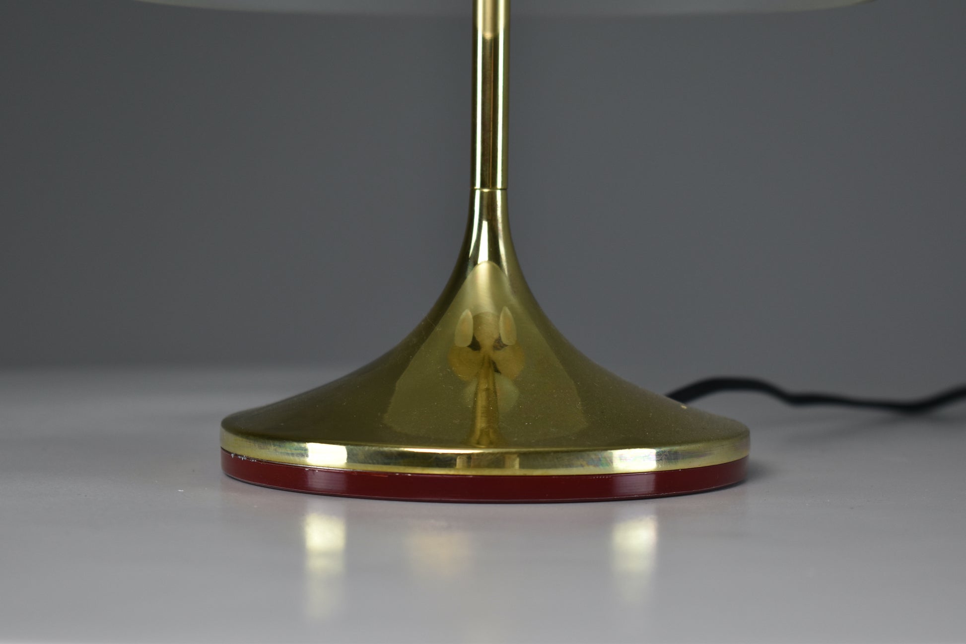 1950's Italian Brass Glass Table Lamp - Spirit Gallery