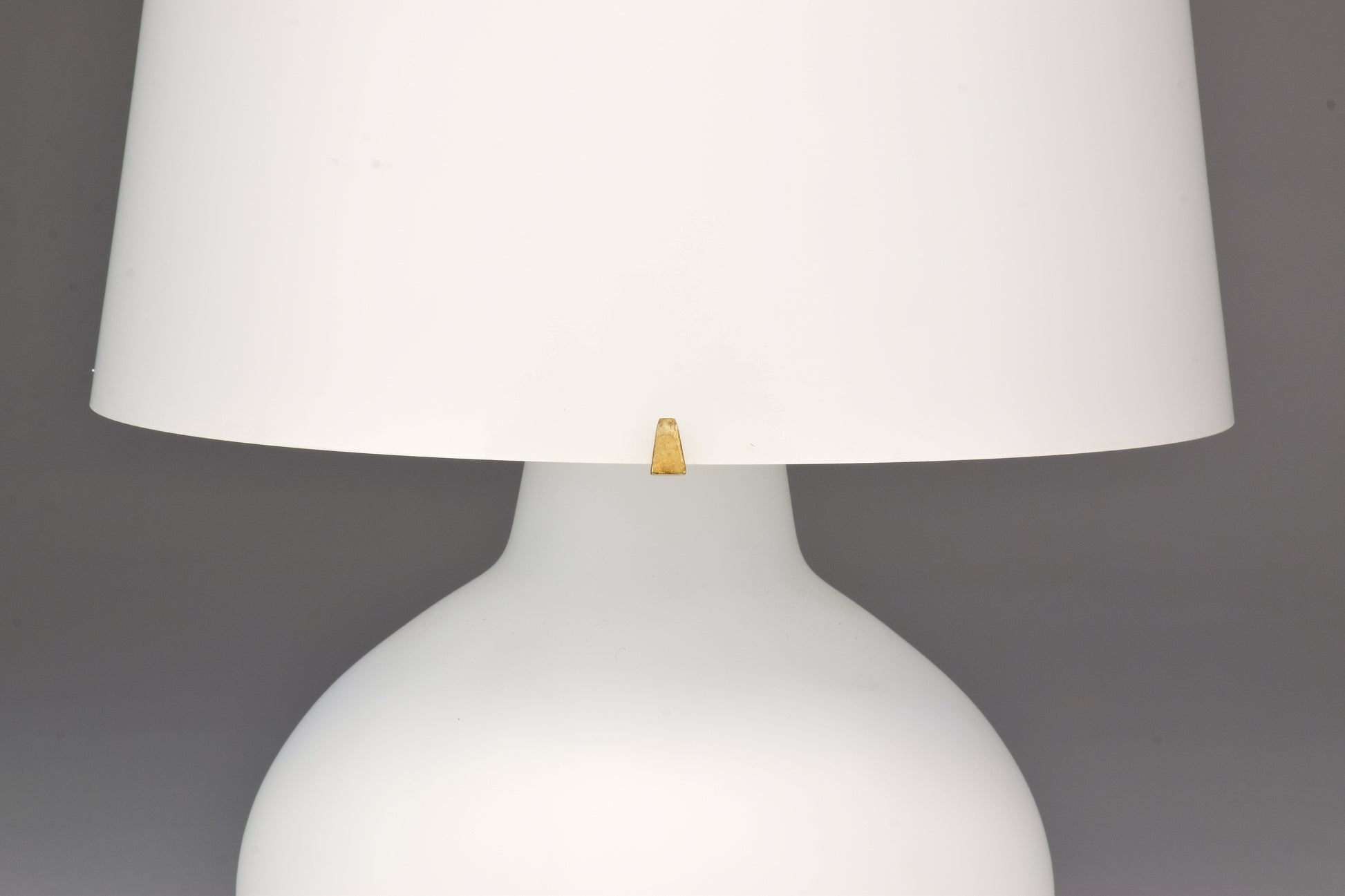 1953 First Edition Max Ingrand White Glass Double Light Table Lamp - Spirit Gallery