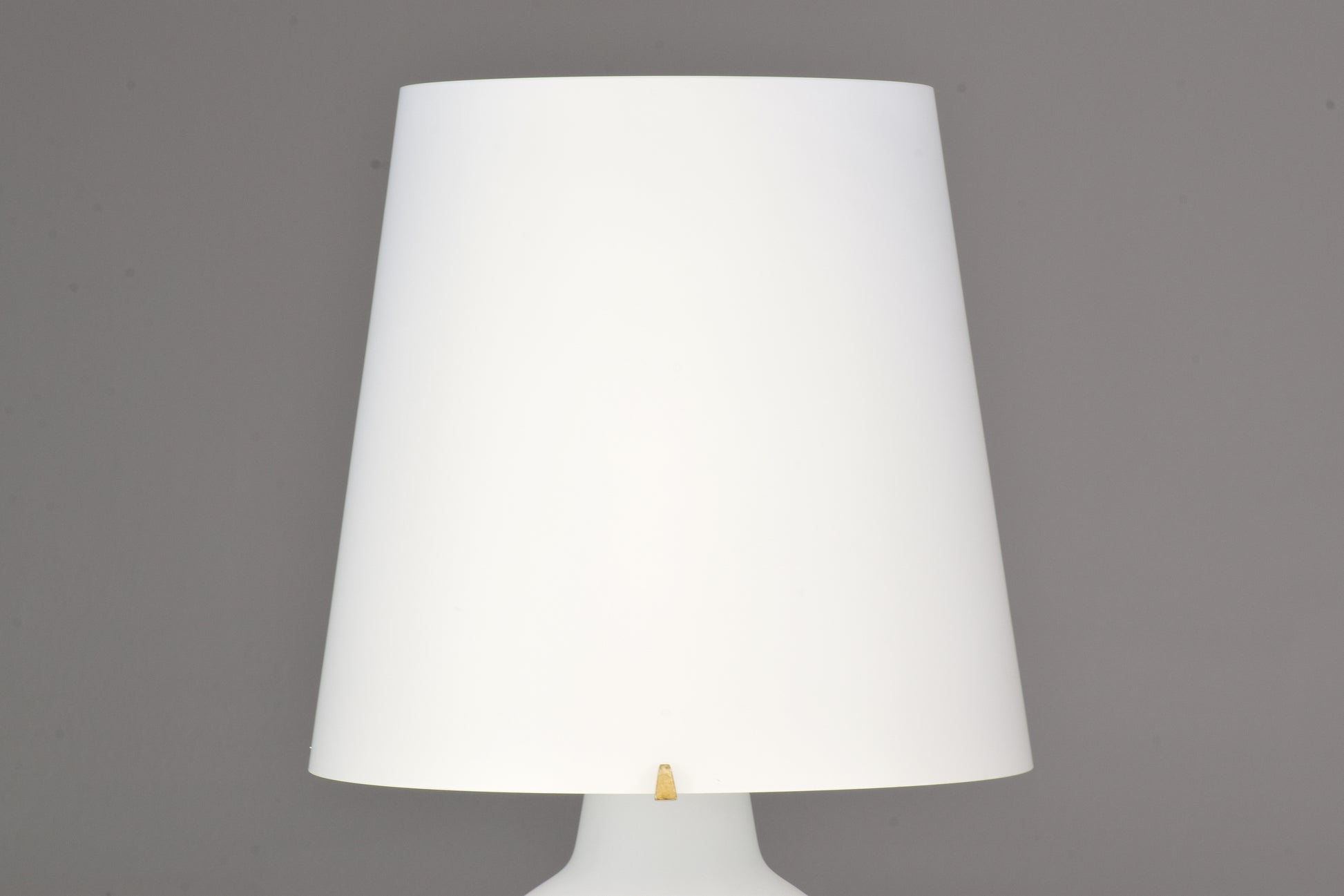 1953 First Edition Max Ingrand White Glass Double Light Table Lamp - Spirit Gallery