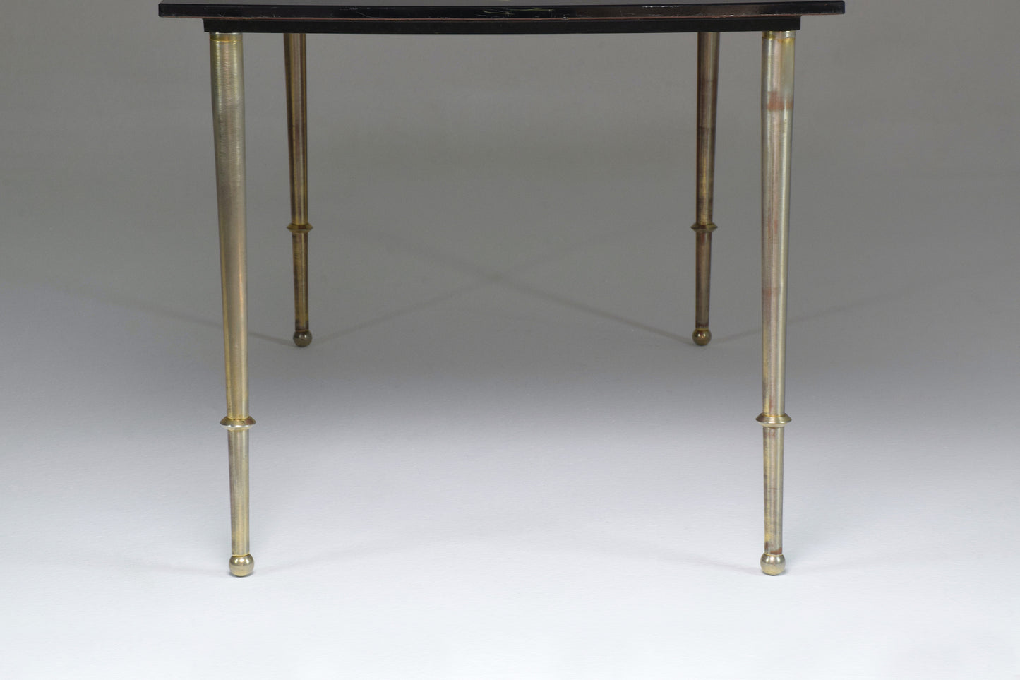 1970's French Floral Glass Hand-Painted Coffee Table - Spirit Gallery