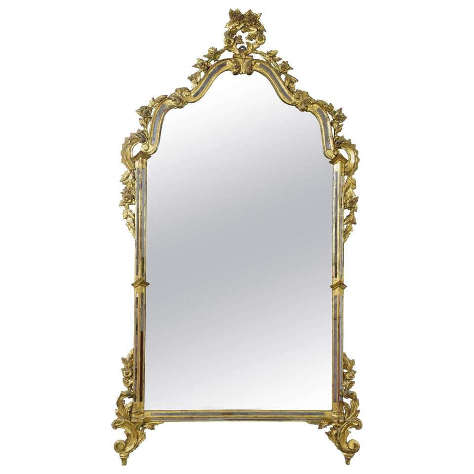 19th Century, Italian Giltwood Mirror - Spirit Gallery