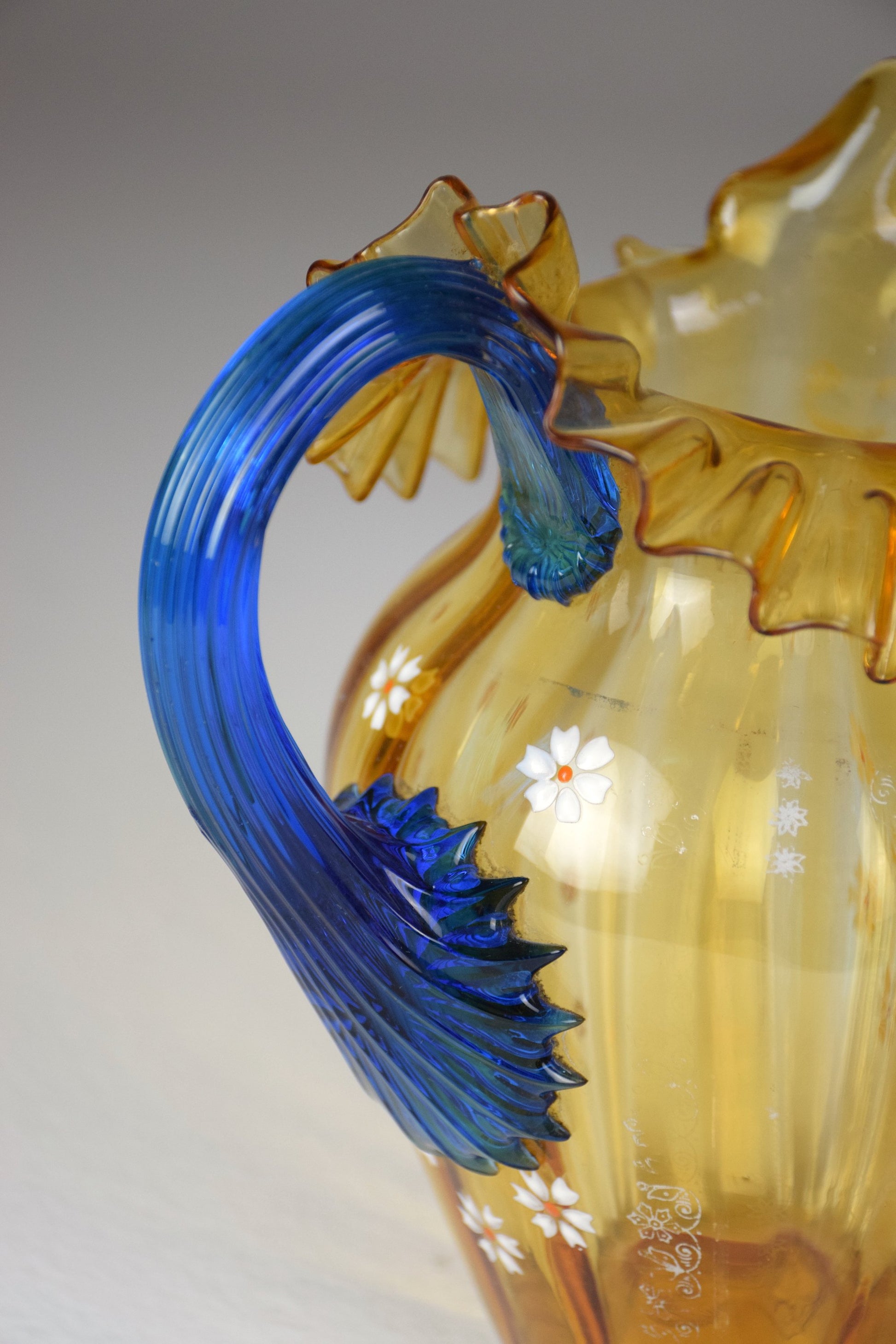 20th Century Italian Murano Liberty style Pitcher - Spirit Gallery