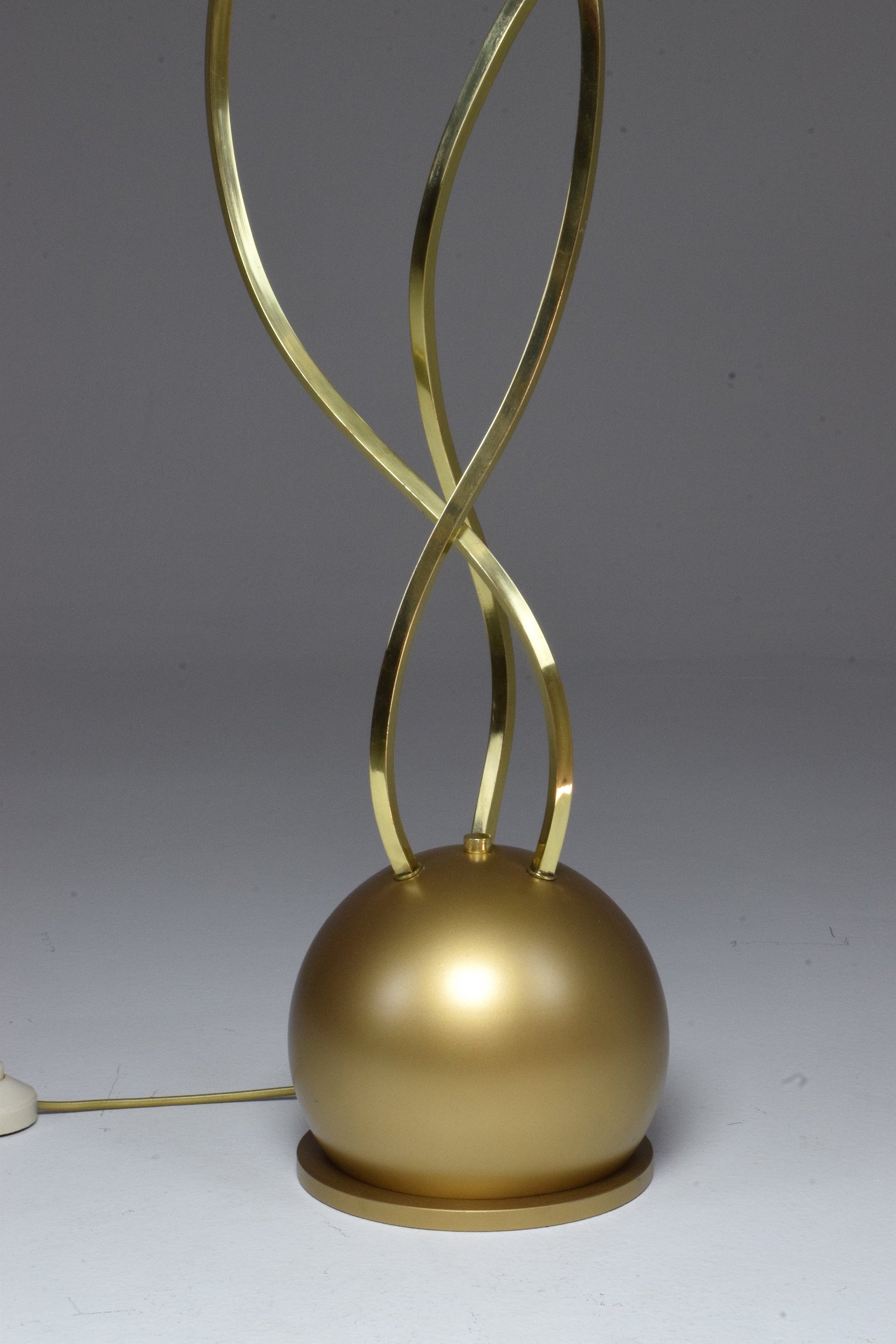 20th Century Rare Brass Floor Lamp by Tommaso Barbi, 1970's - Spirit Gallery