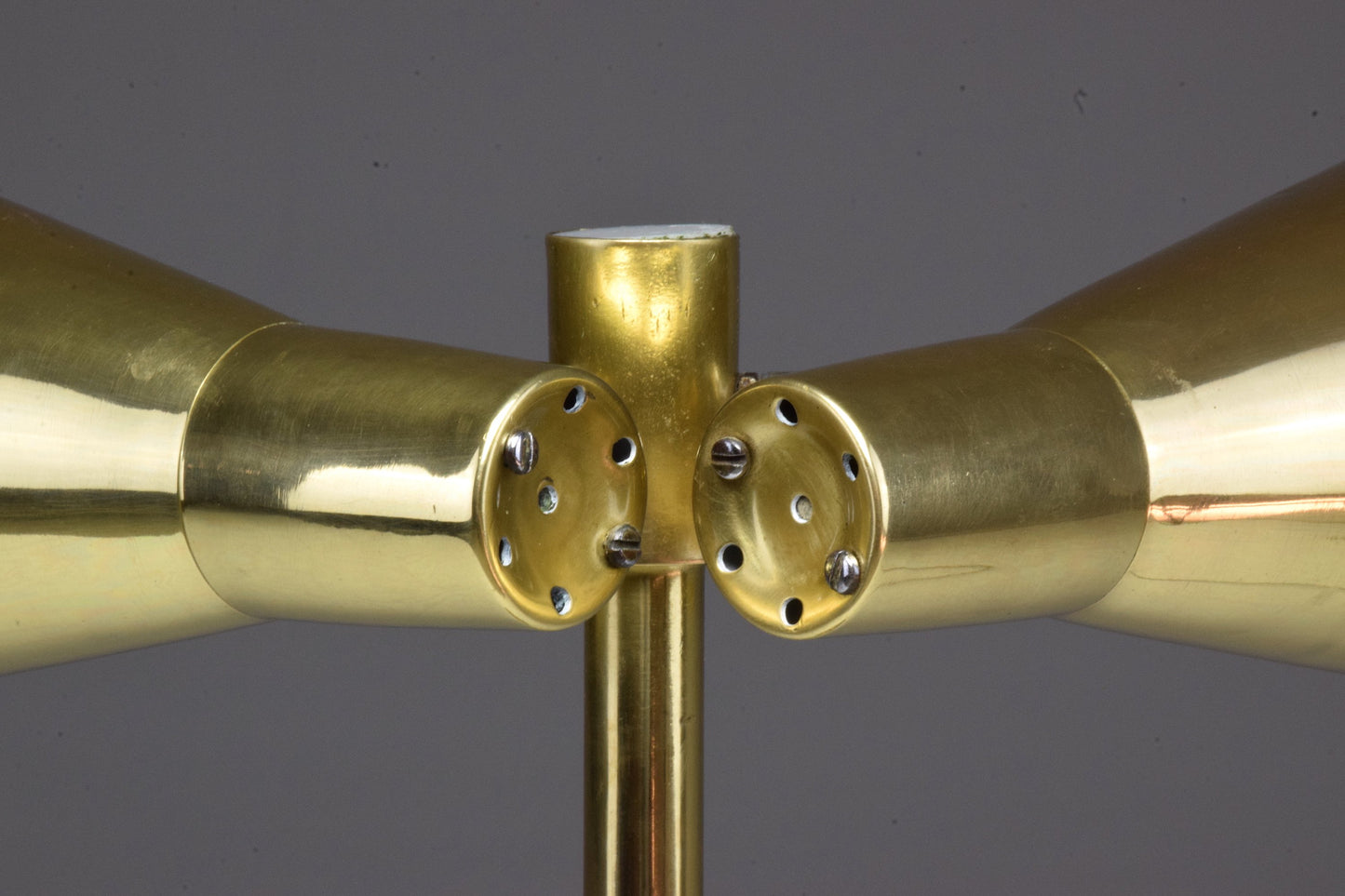 20th Century Scandinavian Brass Double Shade Table Lamp by Sønnico, 1960s - Spirit Gallery