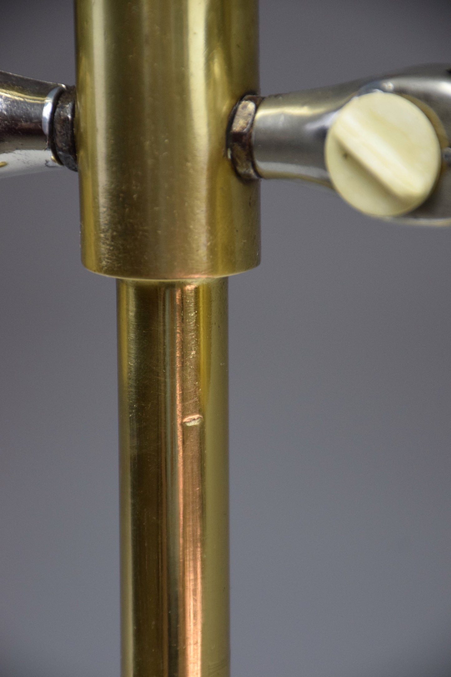 20th Century Scandinavian Brass Double Shade Table Lamp by Sønnico, 1960s - Spirit Gallery