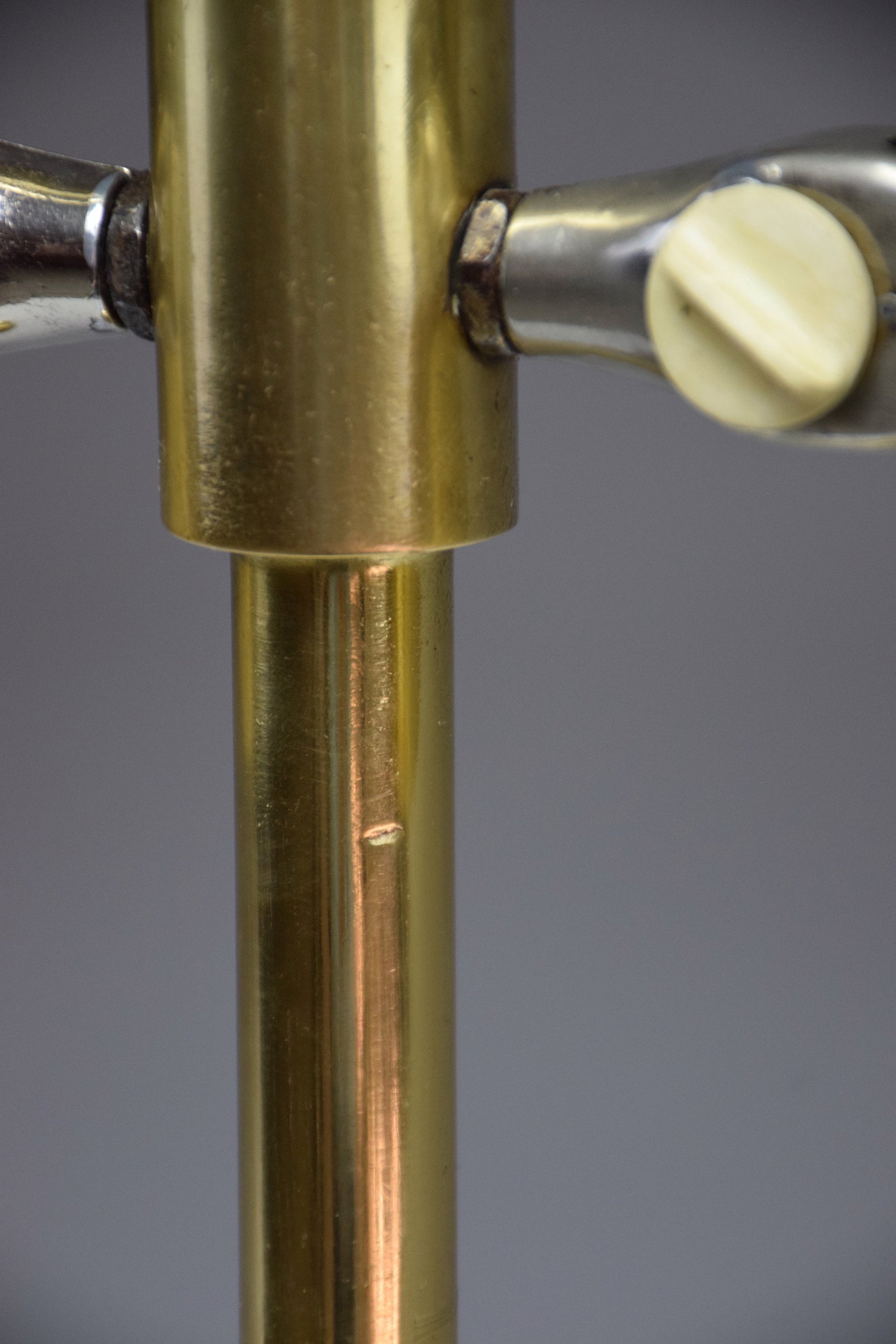 20th Century Scandinavian Brass Double Shade Table Lamp by Sønnico, 1960s - Spirit Gallery