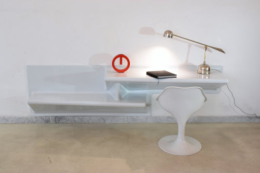 20th Century Vintage Fiberglass Shelf and Desk by Knoll - Spirit Gallery