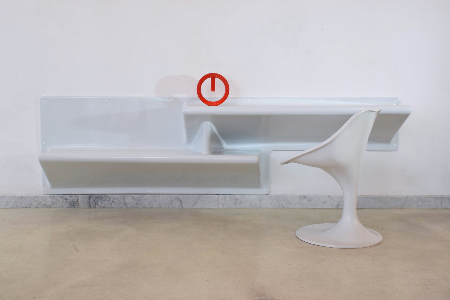 20th Century Vintage Fiberglass Shelf and Desk by Knoll - Spirit Gallery