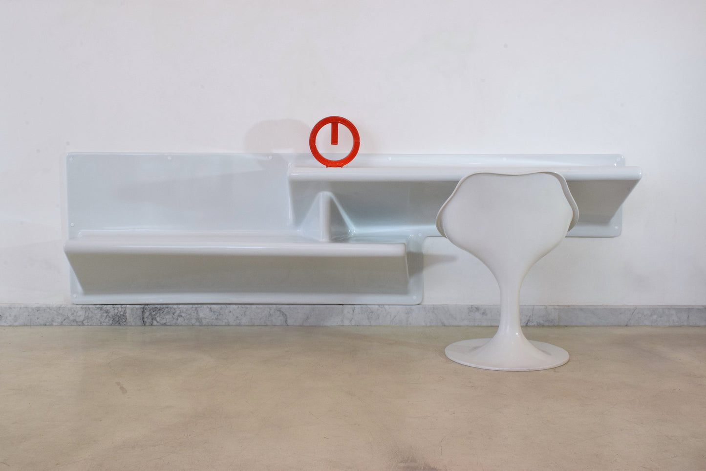 20th Century Vintage Fiberglass Shelf and Desk by Knoll - Spirit Gallery
