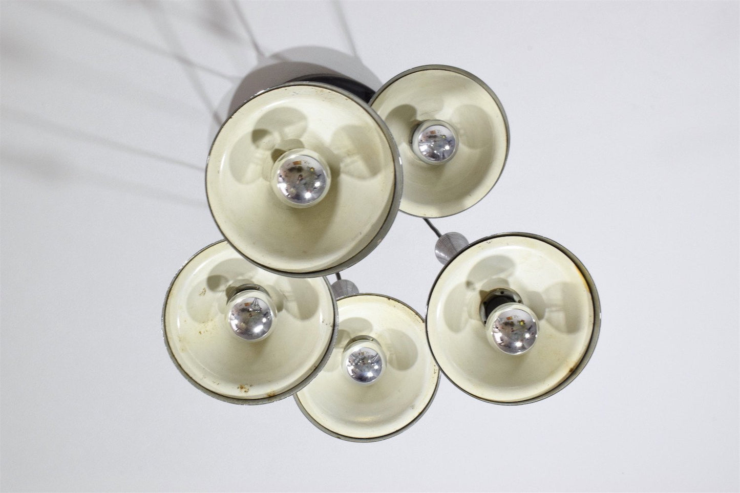 20th Century Vintage Italian Chrome Pendant Light, 1970's - Spirit Gallery
