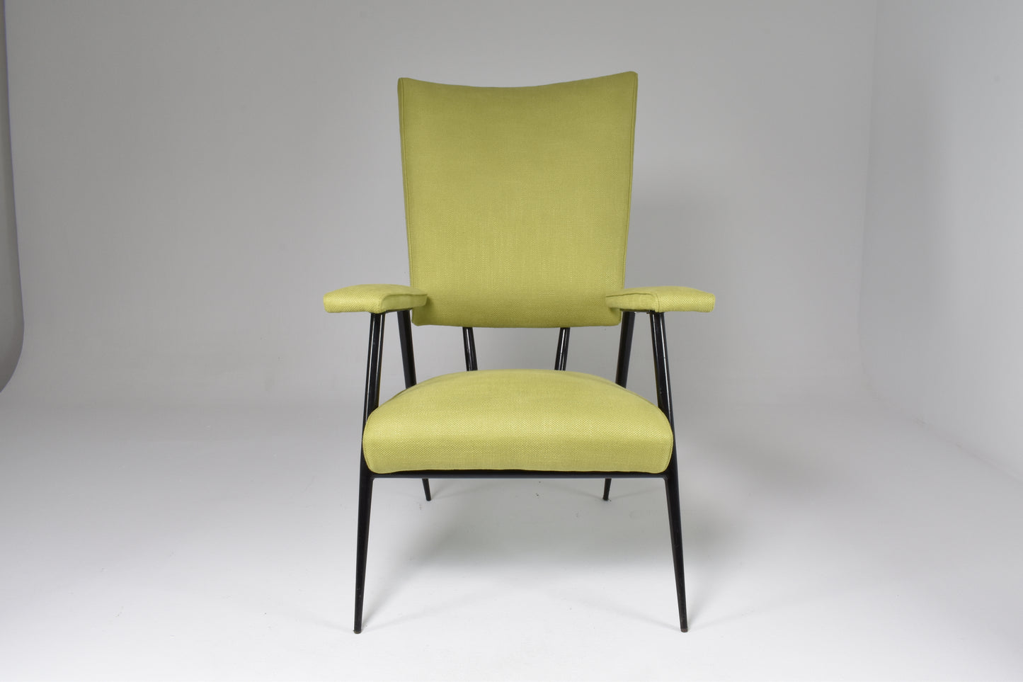 French Mid-Century Steel Armchair, 1950's - Spirit Gallery