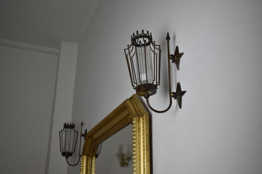 1950's Jean Royere Style Iron Sconces - Spirit Gallery