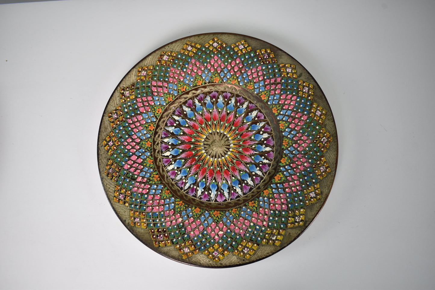 1980's Enameled Cloisonne Brass Decorative Dish Bowls - Spirit Gallery