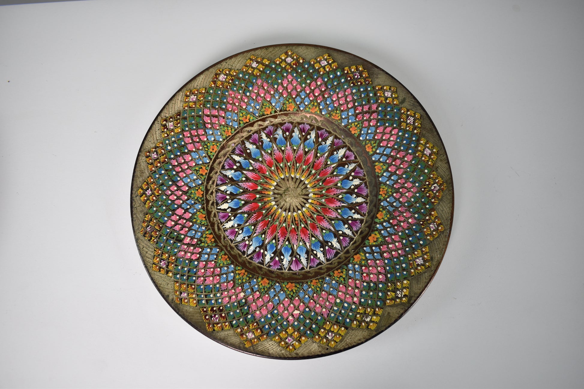 1980's Enameled Cloisonne Brass Decorative Dish Bowls - Spirit Gallery
