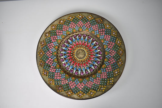 1980's Enameled Cloisonne Brass Decorative Dish Bowls - Spirit Gallery