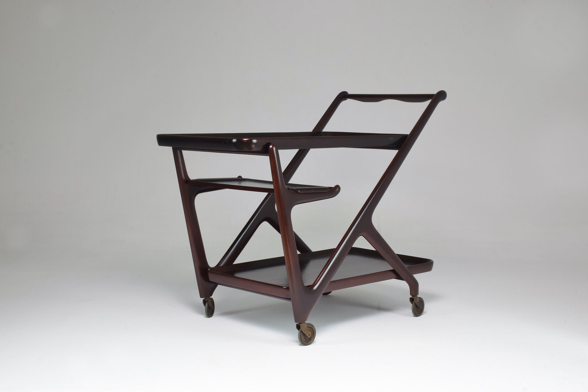 Italian Cesare Lacca for Cassina Bar or Serving Cart Trolley, 1950s - Spirit Gallery