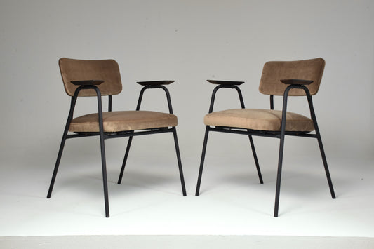 1960's French Pair of Armchairs by Pierre Guariche - Spirit Gallery
