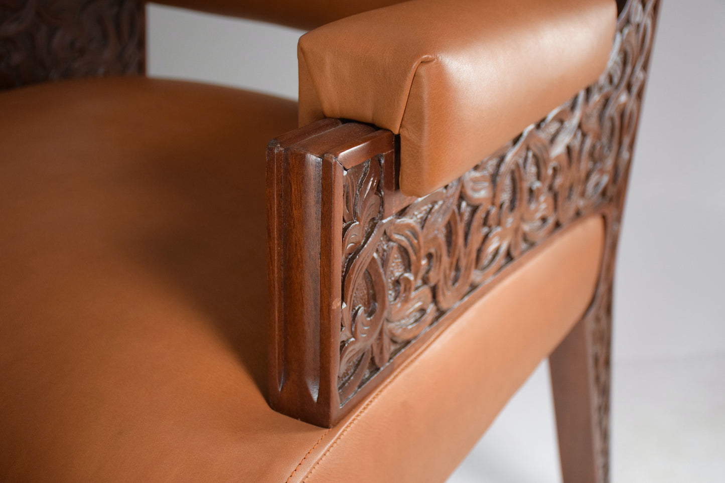 1950's Pair of Art Deco Style Sculpted Armchairs - Spirit Gallery