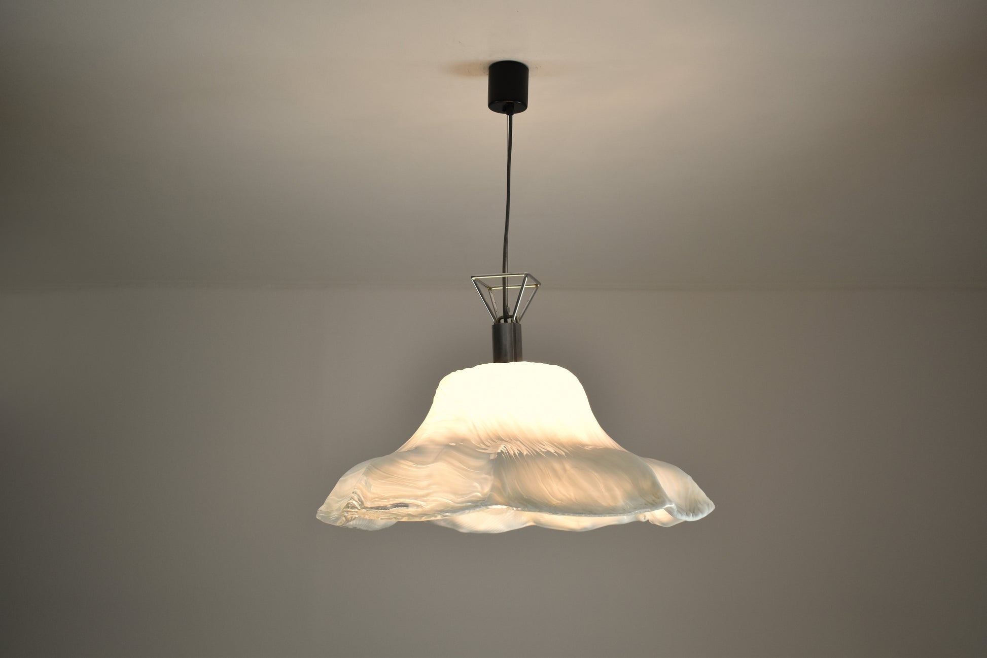 1960's Italian Mid-Century Glass Ninfea Pendant by Toni Zuccheri - Spirit Gallery