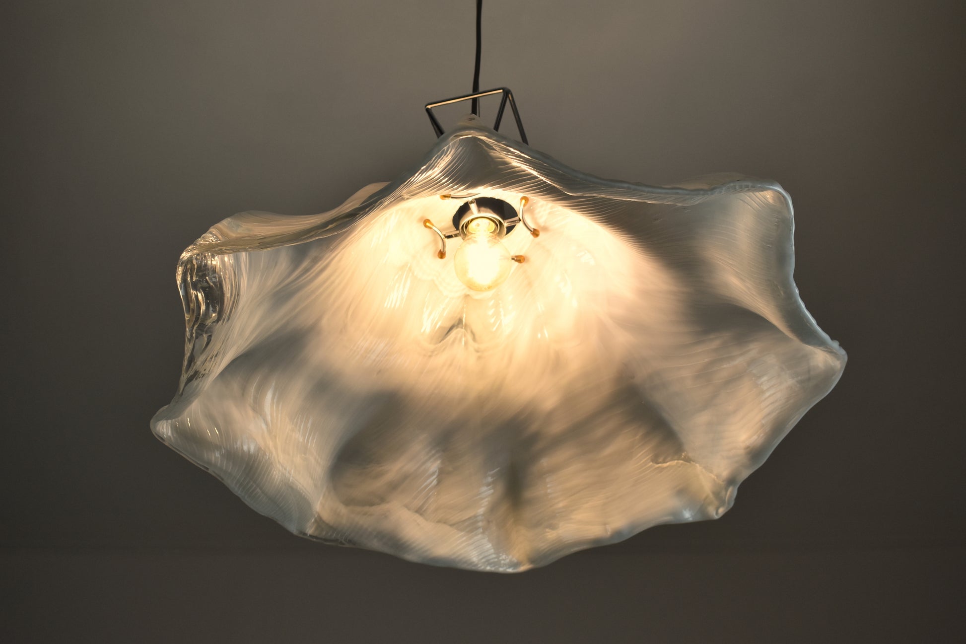 1960's Italian Mid-Century Glass Ninfea Pendant by Toni Zuccheri - Spirit Gallery