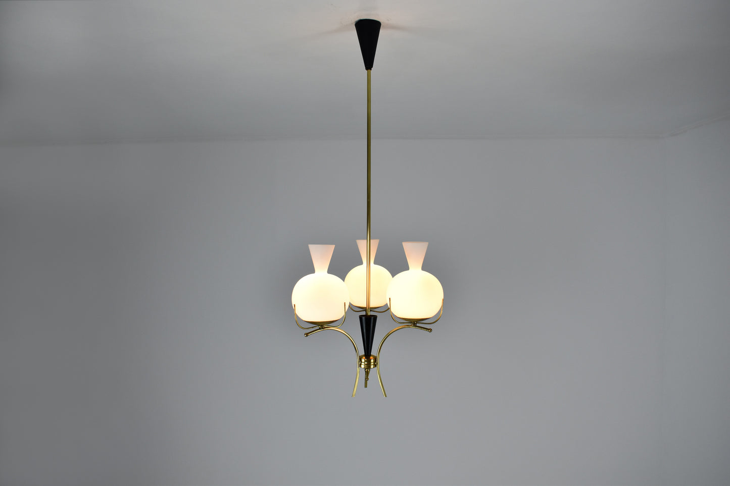 1950's Three-Light Italian Mid-Century Angelo Lelli - Spirit Gallery