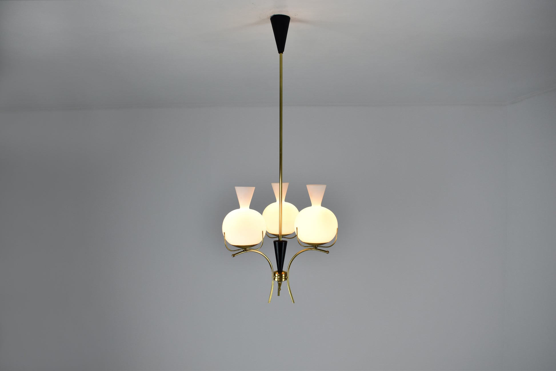 1950's Three-Light Italian Mid-Century Angelo Lelli - Spirit Gallery