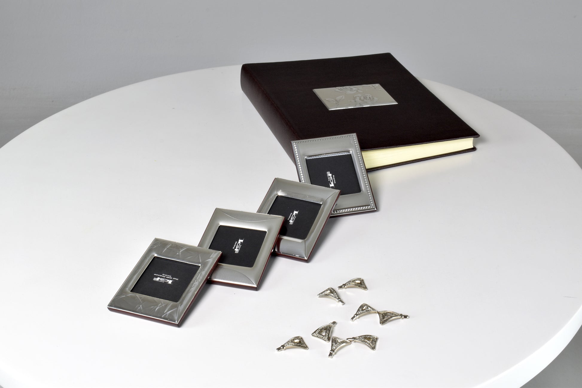 Four Sterling Silver Italian Photo Frames and Album - Spirit Gallery
