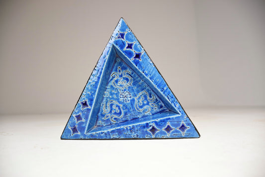 20th Century Italian Ceramic Triangular Ashtray - Spirit Gallery