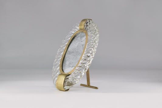 1950's Murano Vanity Mirror by Carlo Scarpa for Venini - Spirit Gallery