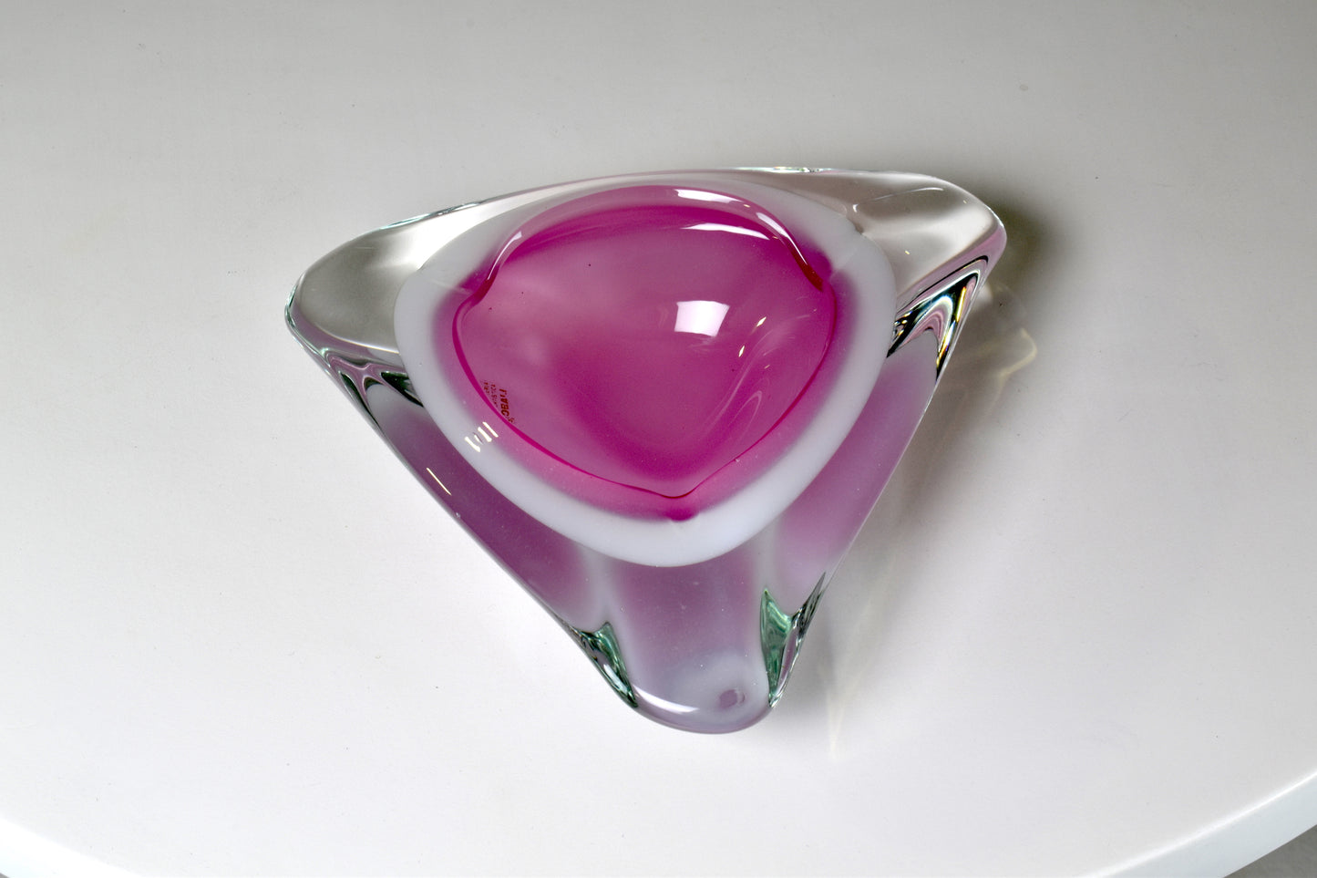 1980's Murano Sommerso Ashtray by Oball - Spirit Gallery
