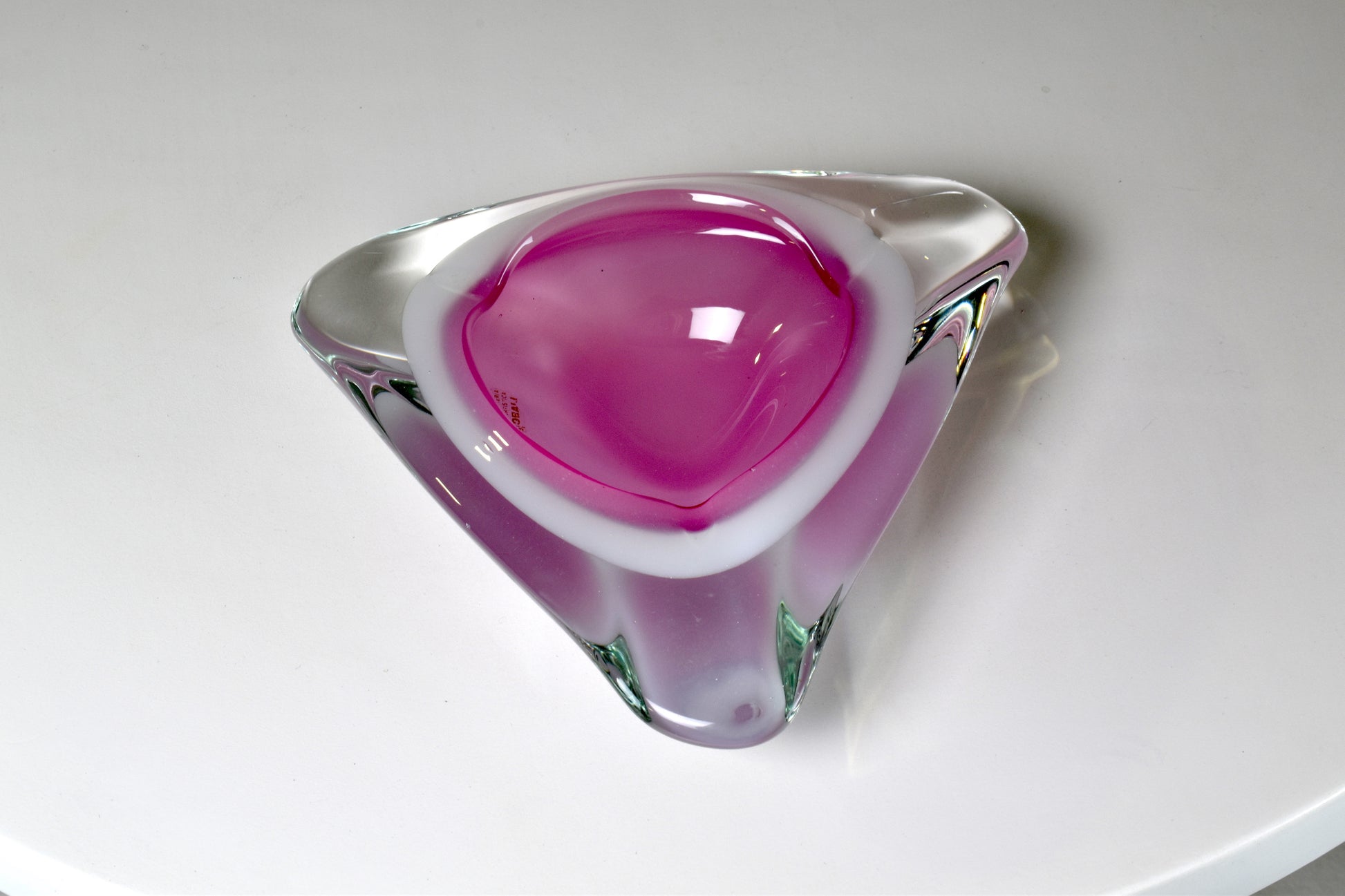 1980's Murano Sommerso Ashtray by Oball - Spirit Gallery