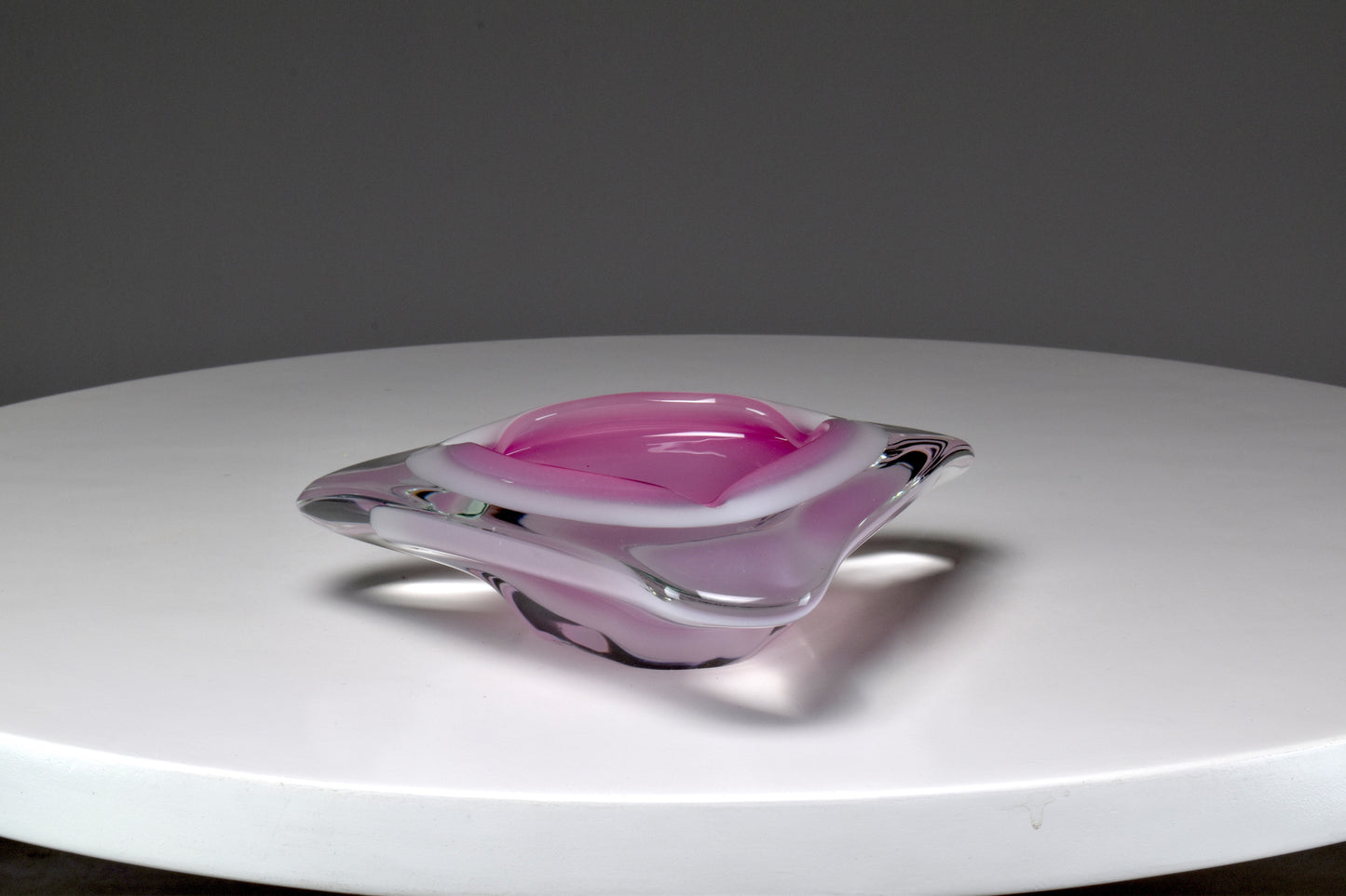 1980's Murano Sommerso Ashtray by Oball - Spirit Gallery