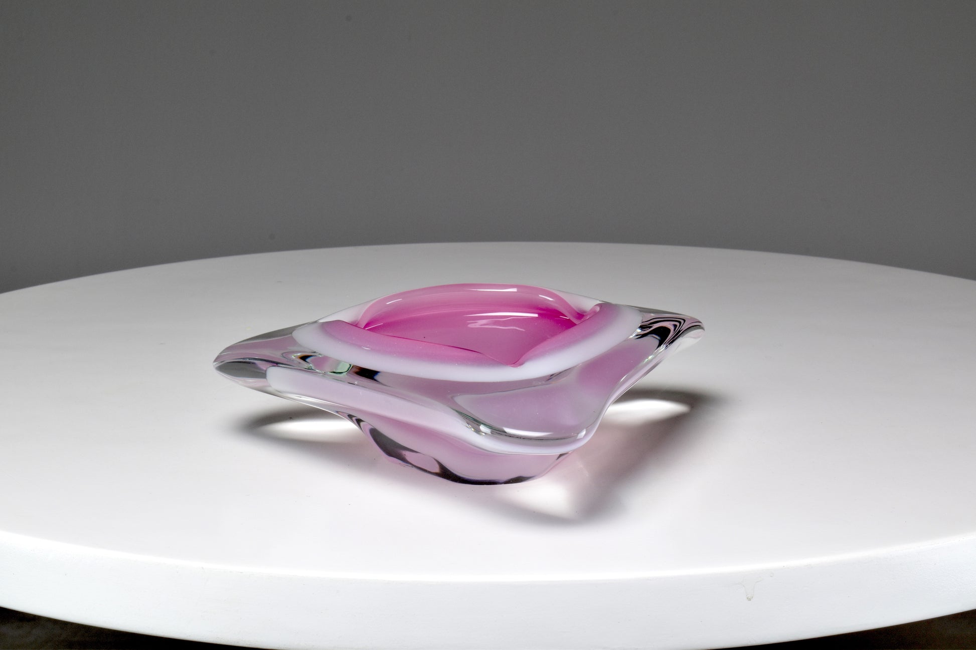 1980's Murano Sommerso Ashtray by Oball - Spirit Gallery