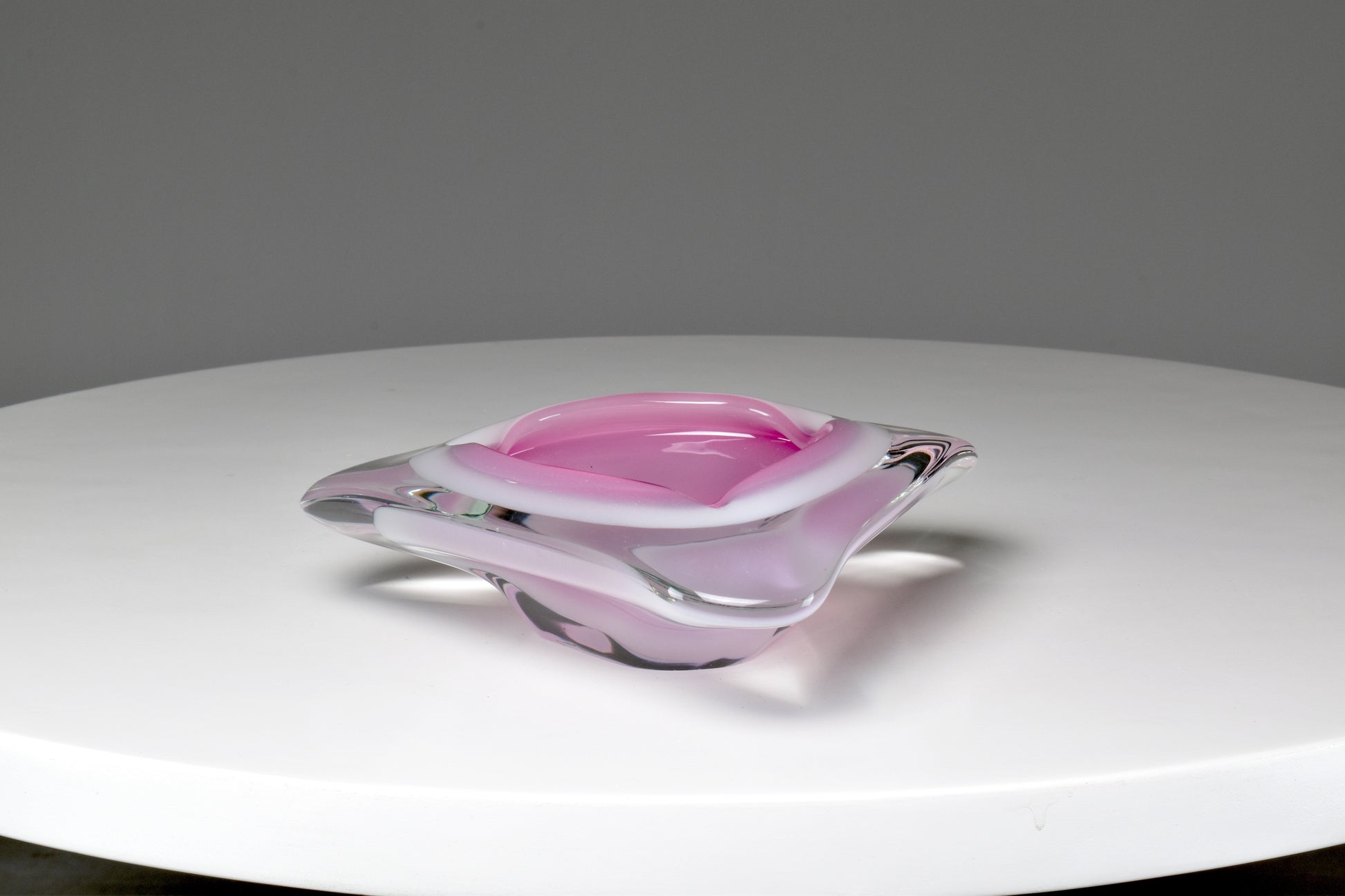 1980's Murano Sommerso Ashtray by Oball - Spirit Gallery