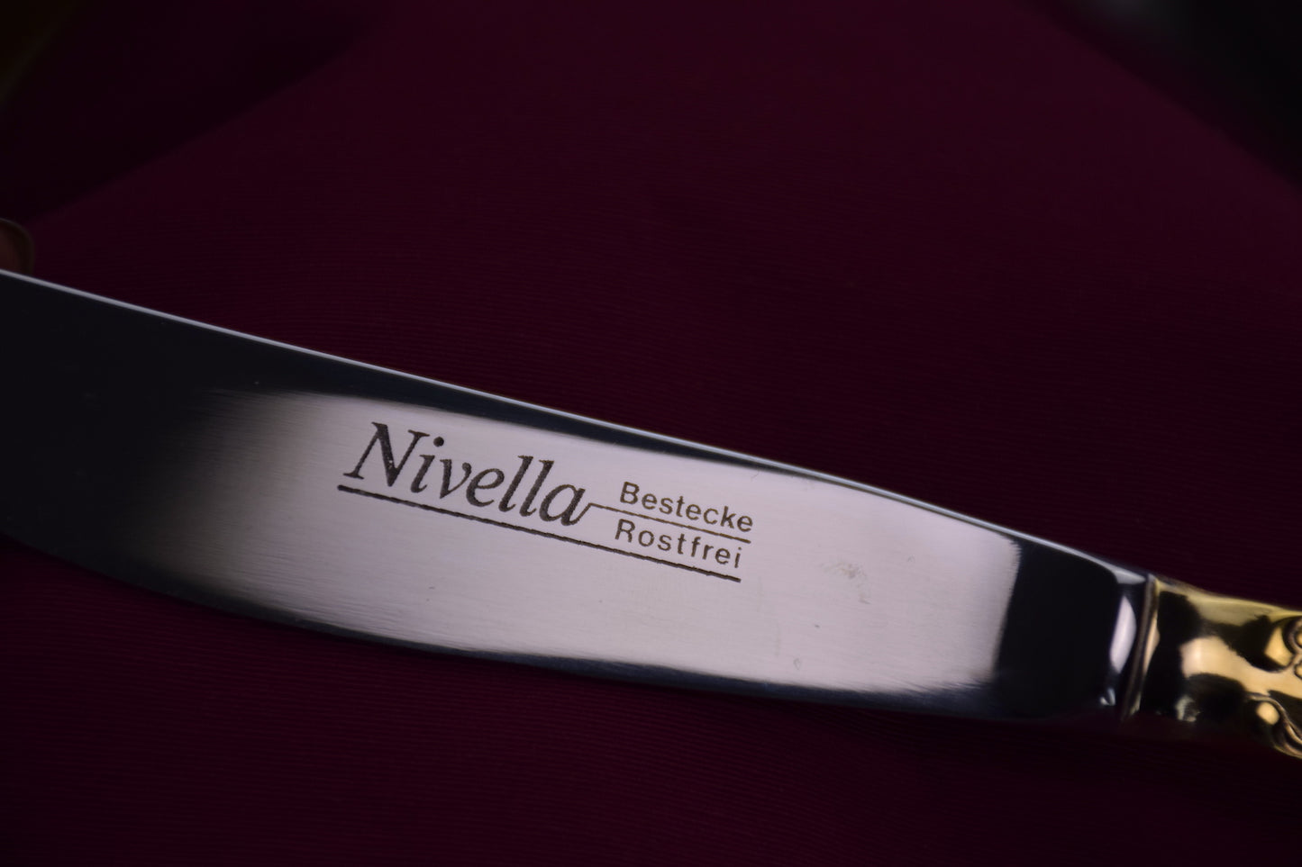 24 karat 11 pers. Flatware Cutlery Set by Nivella Solingen - Spirit Gallery