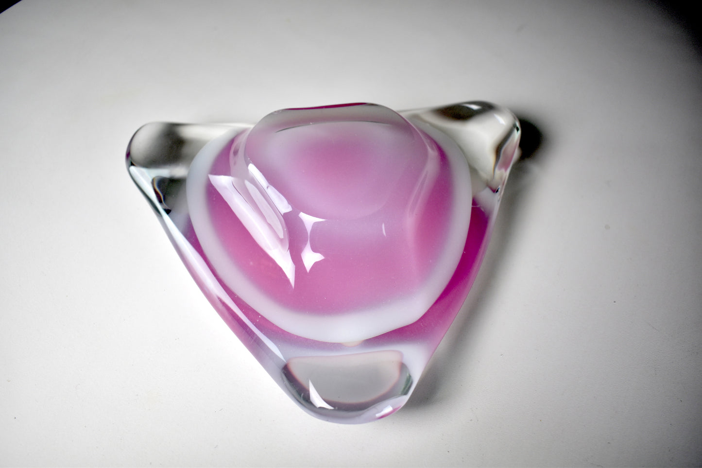 1980's Murano Sommerso Ashtray by Oball - Spirit Gallery