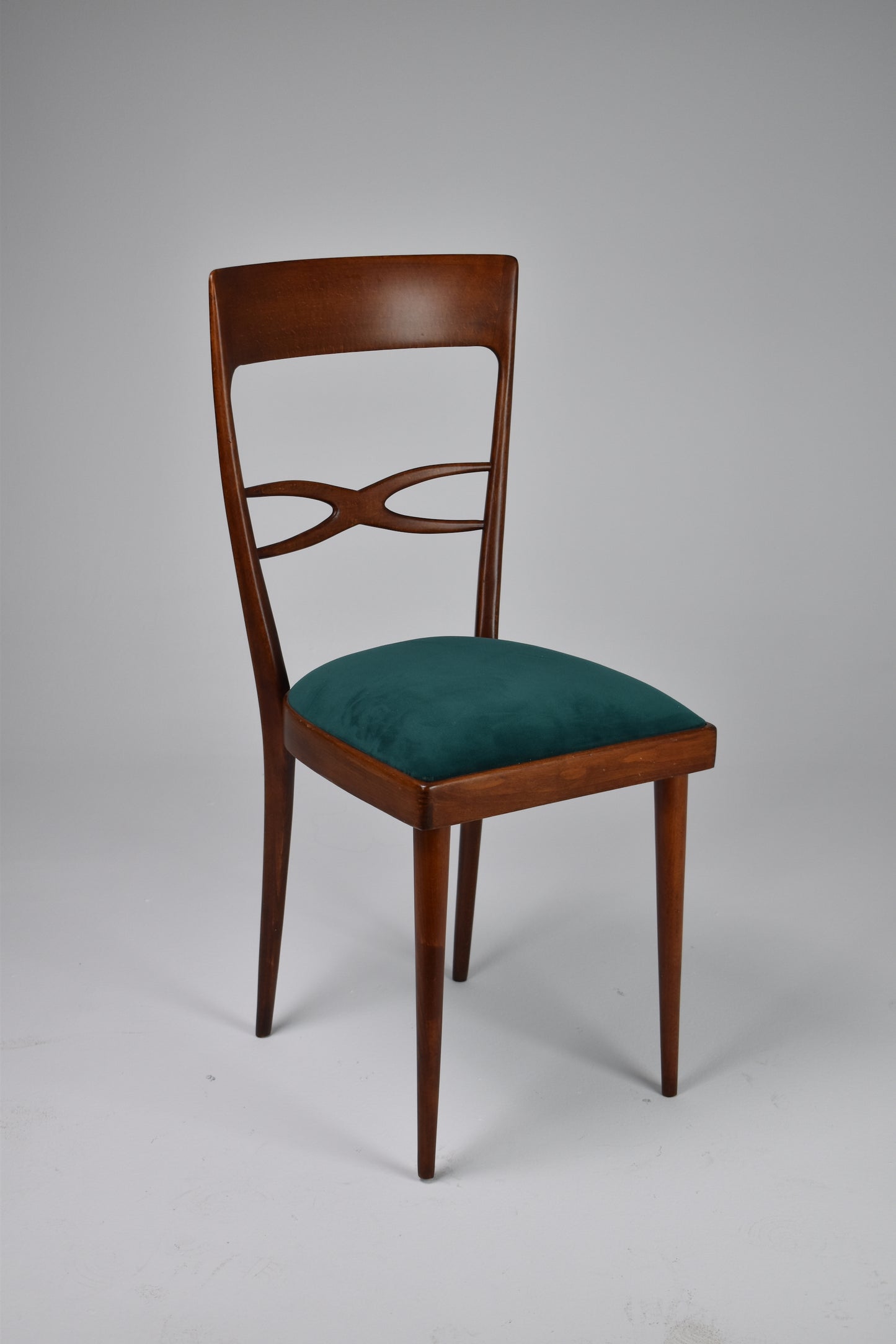 1970's Consorzio Sedie Friuli Restored Dining Chairs, Set of 8 - Spirit Gallery