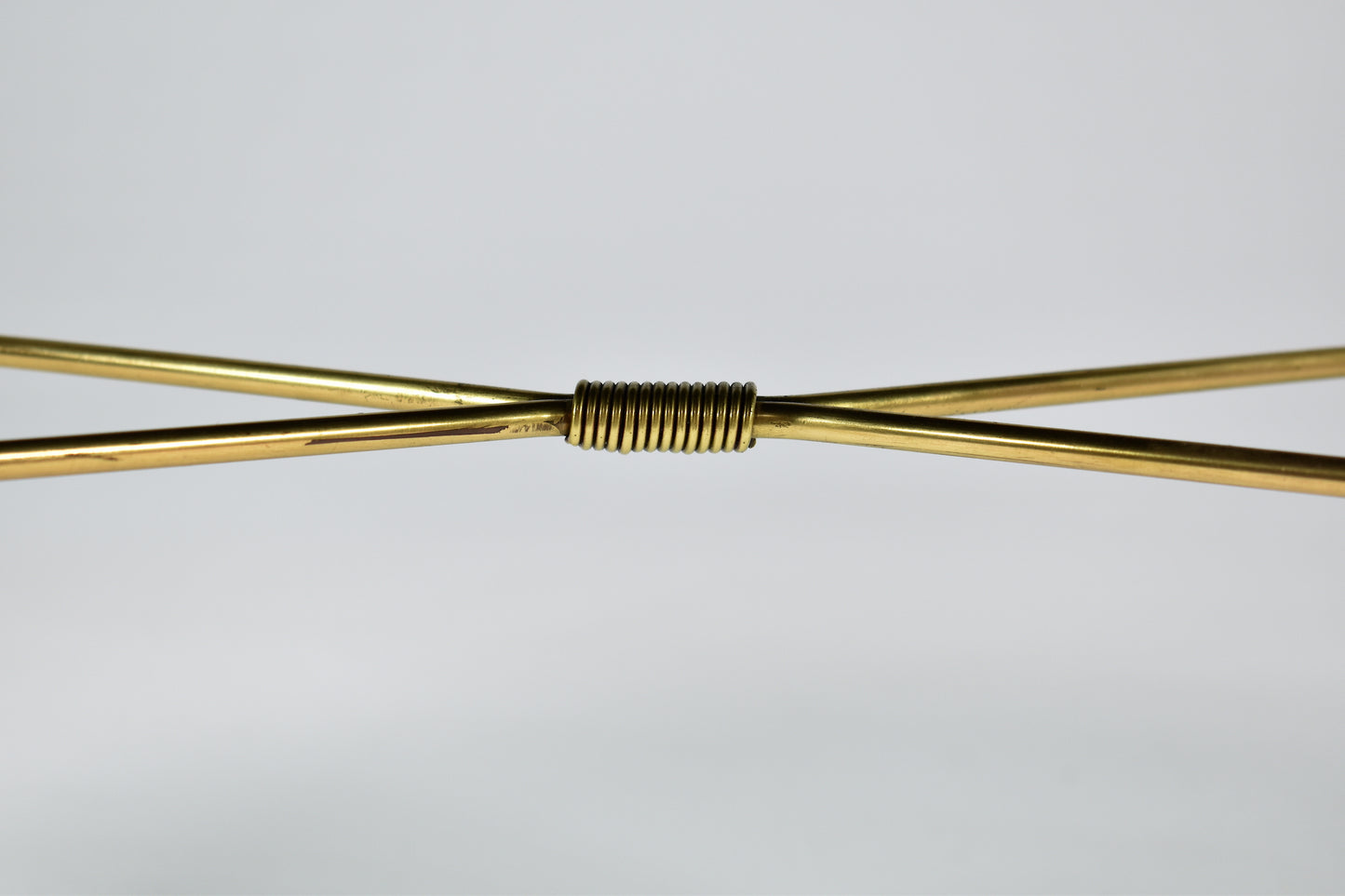 1950's Italian Velvet and Brass Stool - Spirit Gallery