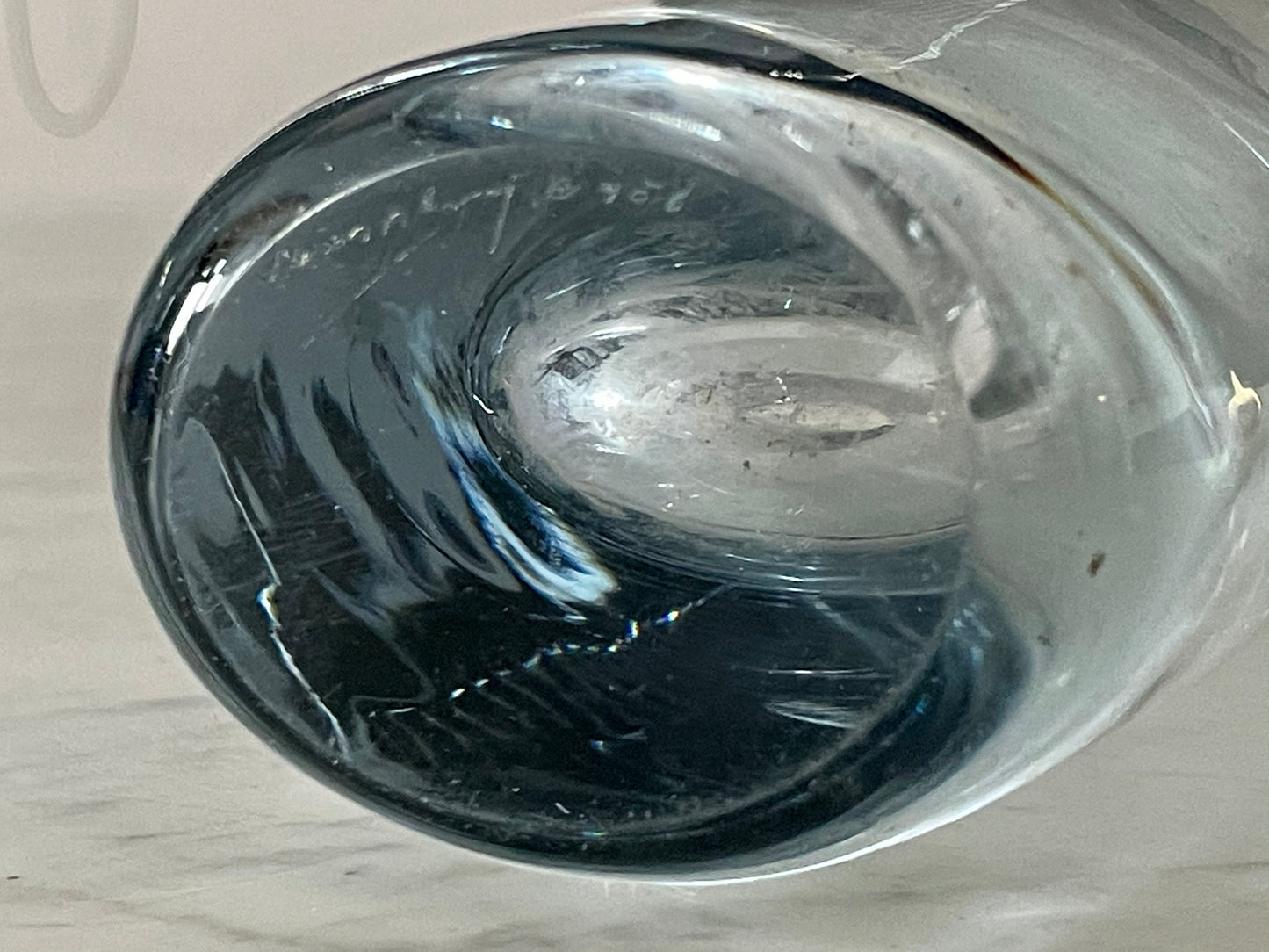 1960's Vintage Swedish Crystal Vase by Orrefors - Spirit Gallery