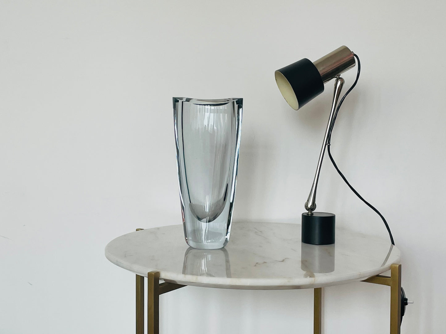 1960's Vintage Swedish Crystal Vase by Orrefors - Spirit Gallery