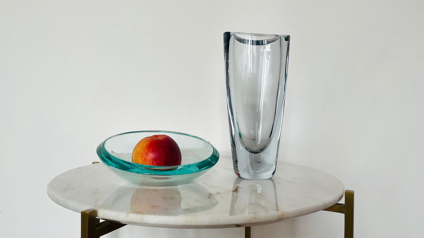 1960's Vintage Swedish Crystal Vase by Orrefors - Spirit Gallery